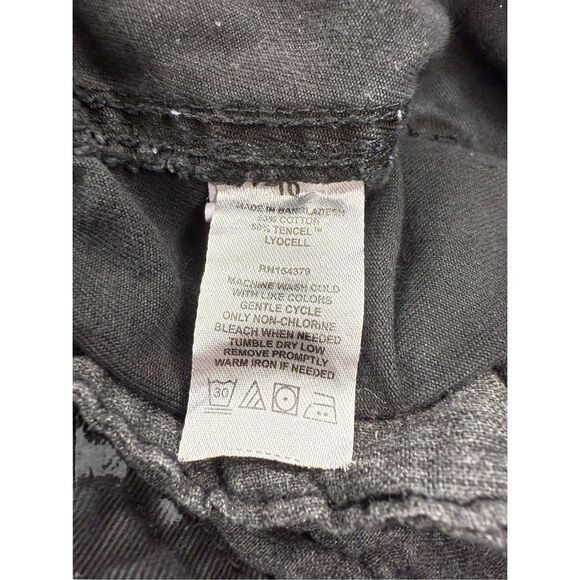 Aeropostale Women’s 10 Low Rise Flare Utility Cargo Pants Black Y2K - Picture 5 of 7